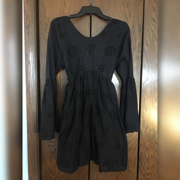NWT PLT Tassel Back Eyelet Cut Dress - Picture 3 of 6